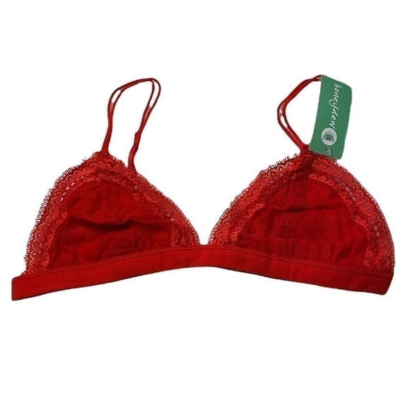 ♥️HONEYDEW♥️2 Pack Triangle Eyelash Bralette Size (L) - Picture 3 of 11